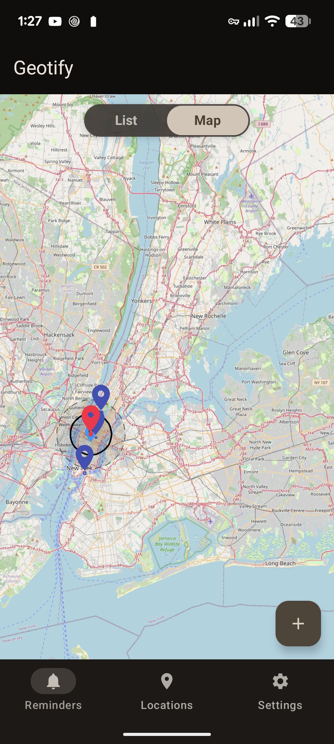 Reminders Map