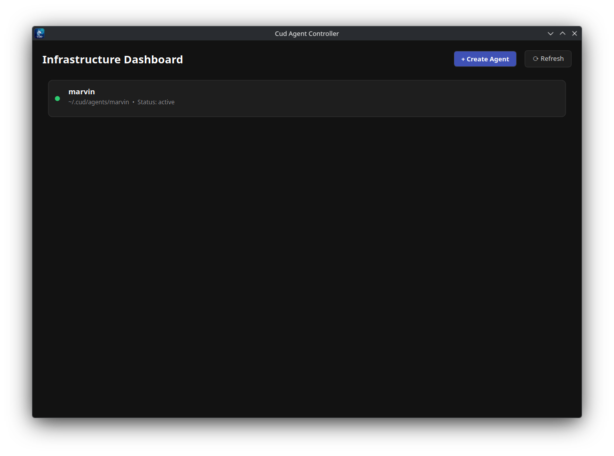 Cud Desktop GUI Dashboard